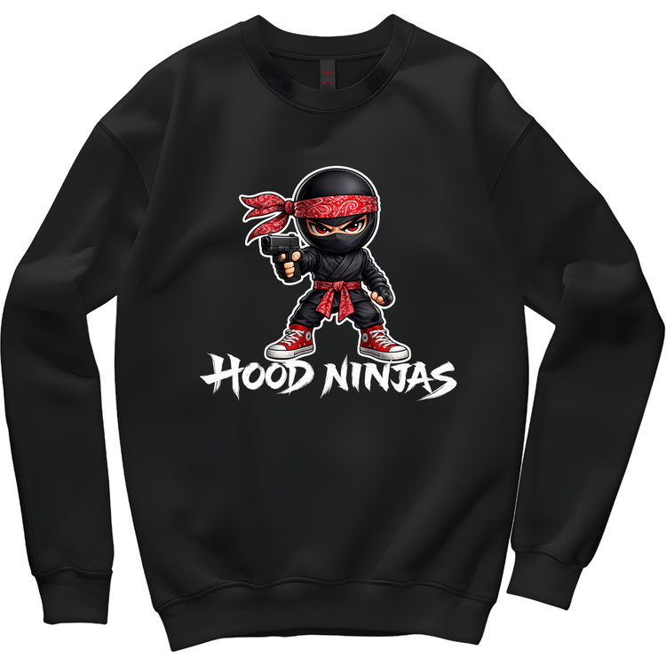Red Hood Ninja Crewneck Sweater