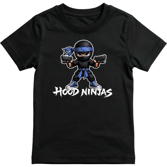 Blue Hood Ninja T- Shirt